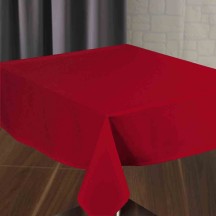 Nappe SIGNATURE PLUS, coloris CAPUCINE, 100% polyester "toucher coton", 205g/m², 130x130 cm