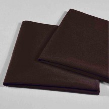 Serviette SIGNATURE PLUS, coloris CHOCOLAT, 100% polyester "toucher coton", 205g/m², 57x57 cm