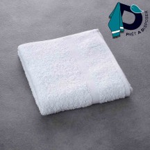 Serviette EDEN, blanc, 100% coton, 400 g/m², 50x90 cm, Prêt à disposer (PAD)