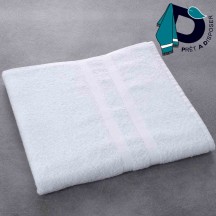 Drap de bain EDEN, blanc, 100% coton, 400 g/m², 70x140 cm, Prêt à disposer (PAD)