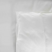 Housse de couette droite Be-Eco, blanc, 50% coton 50% polyester, 155x260cm (bourdon blanc)