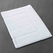 Tapis de bain, BE ECO, blanc, 80% coton 20% polyester, 550g/m², 50x75cm