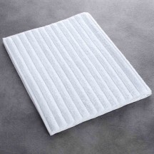 Tapis de bain OLYMPE, blanc, 100% coton, 850g/m², 50x75cm