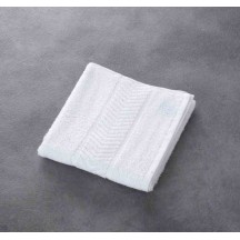 Serviette de bain CHEVRON, blanc, 100% coton, 340 g/m², 50x90 cm