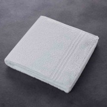 Serviette de bain BOUCLE INTIRABLE, blanc, 95% coton 5% polyester, 380 g/m², 50x90 cm