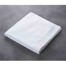 Drap de bain, ROMANE, coloris blanc, 100% coton, 500 g/m², 70x140cm